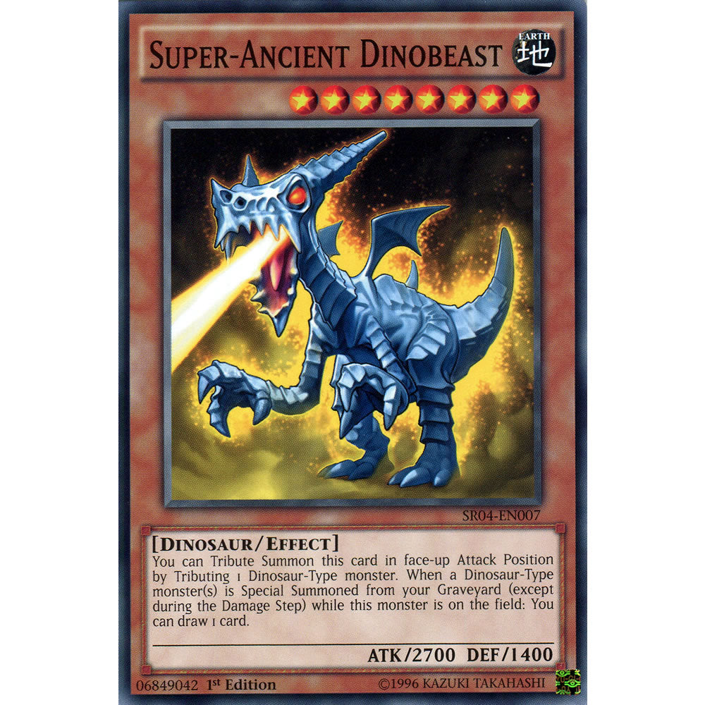 Super-Ancient Dinobeast SR04-EN007 Yu-Gi-Oh! Card from the Dinomasher's Fury Set