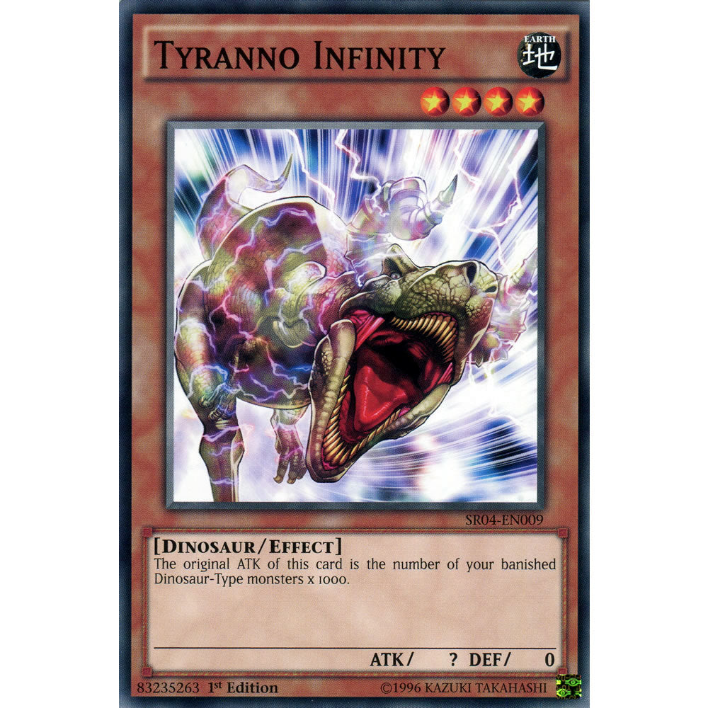 Tyranno Infinity SR04-EN009 Yu-Gi-Oh! Card from the Dinomasher's Fury Set