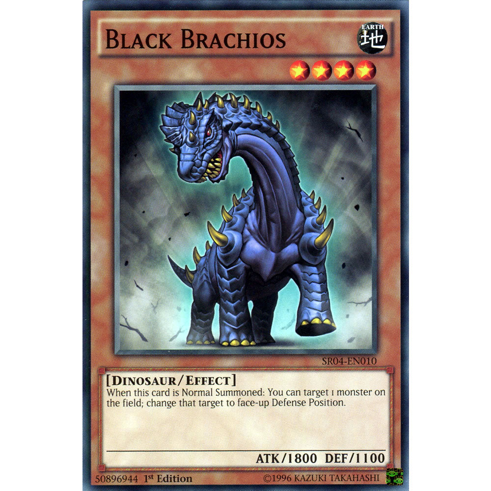 Black Brachios SR04-EN010 Yu-Gi-Oh! Card from the Dinomasher's Fury Set