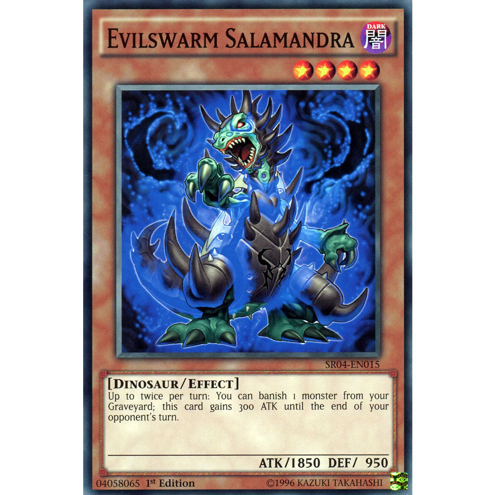 Evilswarm Salamandra SR04-EN015 Yu-Gi-Oh! Card from the Dinomasher's Fury Set