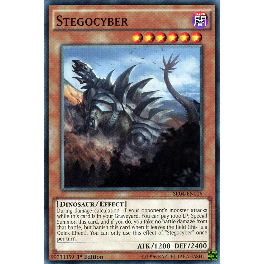 Stegocyber SR04-EN016 Yu-Gi-Oh! Card from the Dinomasher's Fury Set