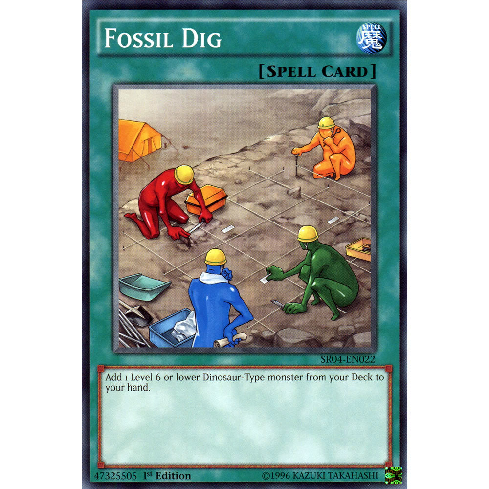 Fossil Dig SR04-EN022 Yu-Gi-Oh! Card from the Dinomasher's Fury Set