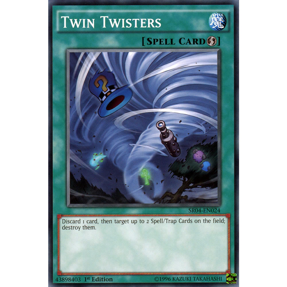 Twin Twisters SR04-EN024 Yu-Gi-Oh! Card from the Dinomasher's Fury Set