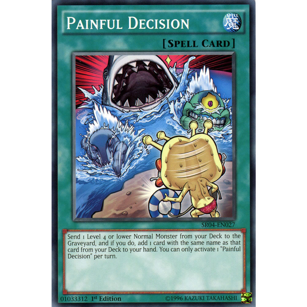Painful Decision SR04-EN027 Yu-Gi-Oh! Card from the Dinomasher's Fury Set