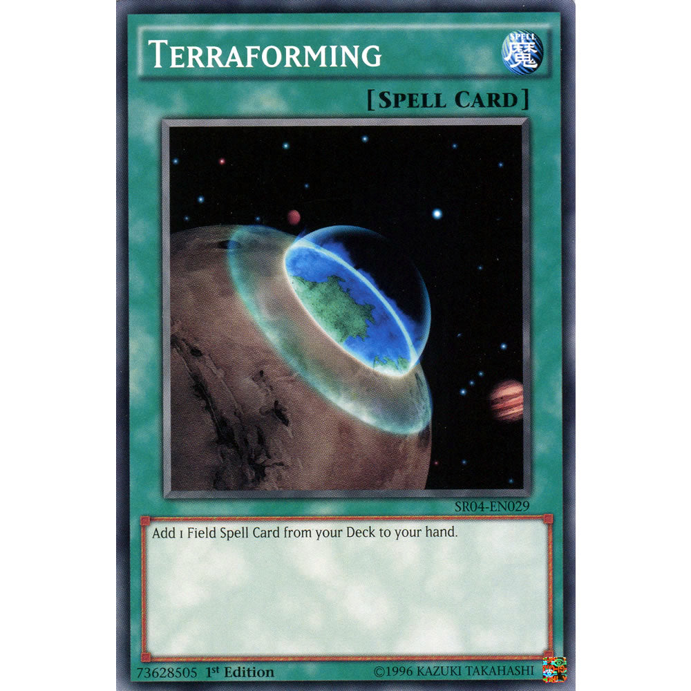 Terraforming SR04-EN029 Yu-Gi-Oh! Card from the Dinomasher's Fury Set