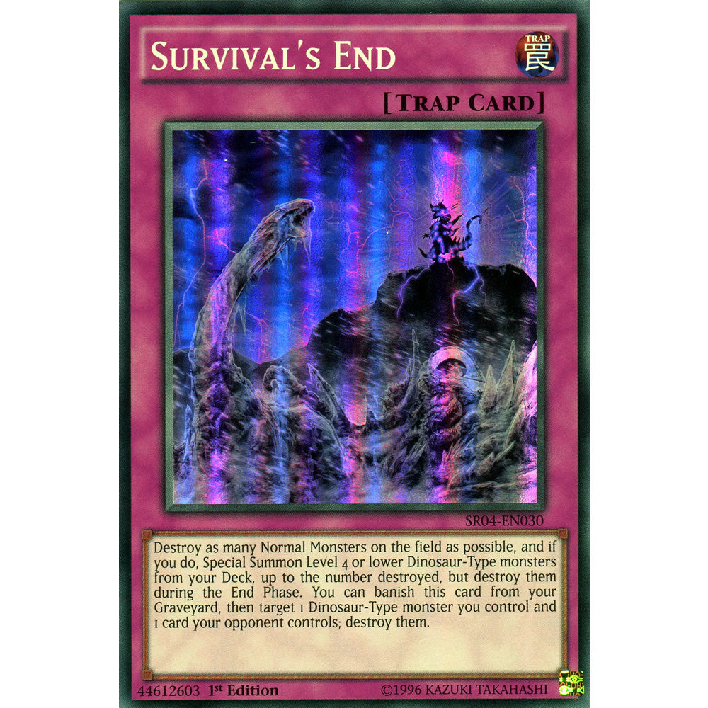 Survival's End SR04-EN030 Yu-Gi-Oh! Card from the Dinomasher's Fury Set