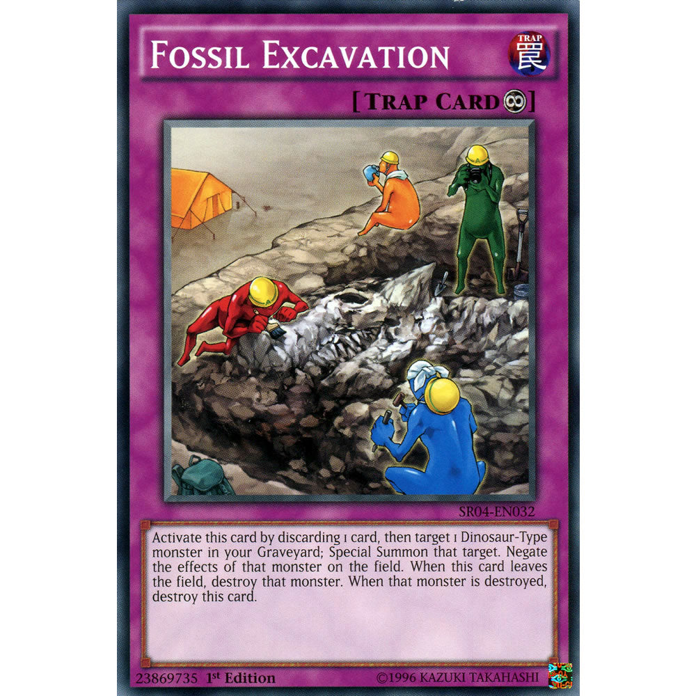 Fossil Excavation SR04-EN032 Yu-Gi-Oh! Card from the Dinomasher's Fury Set