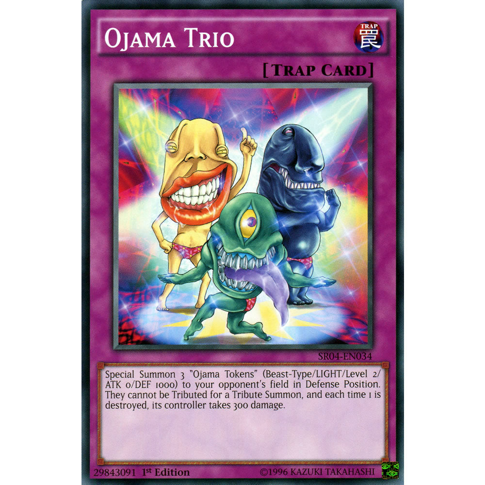 Ojama Trio SR04-EN034 Yu-Gi-Oh! Card from the Dinomasher's Fury Set