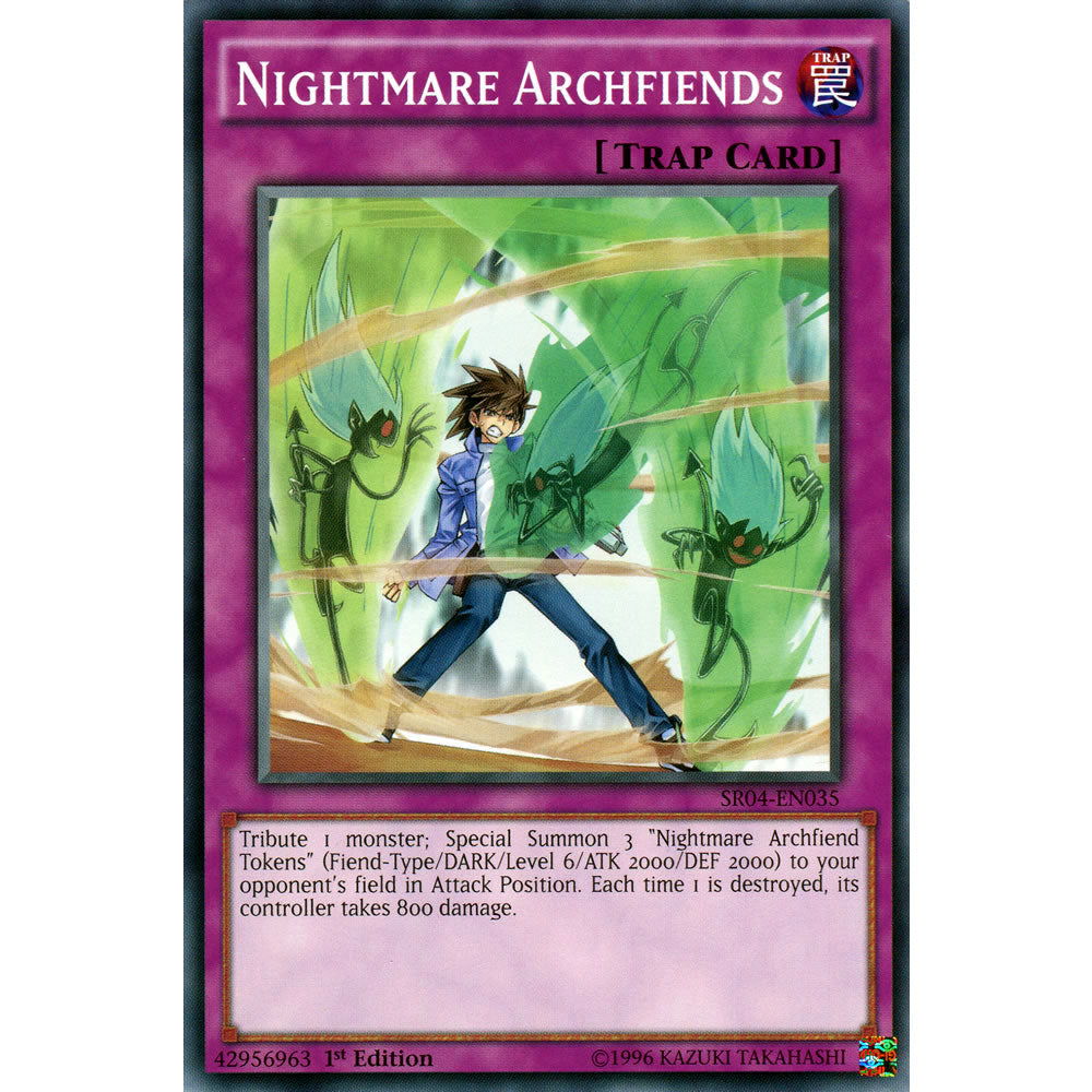 Nightmare Archfiends SR04-EN035 Yu-Gi-Oh! Card from the Dinomasher's Fury Set