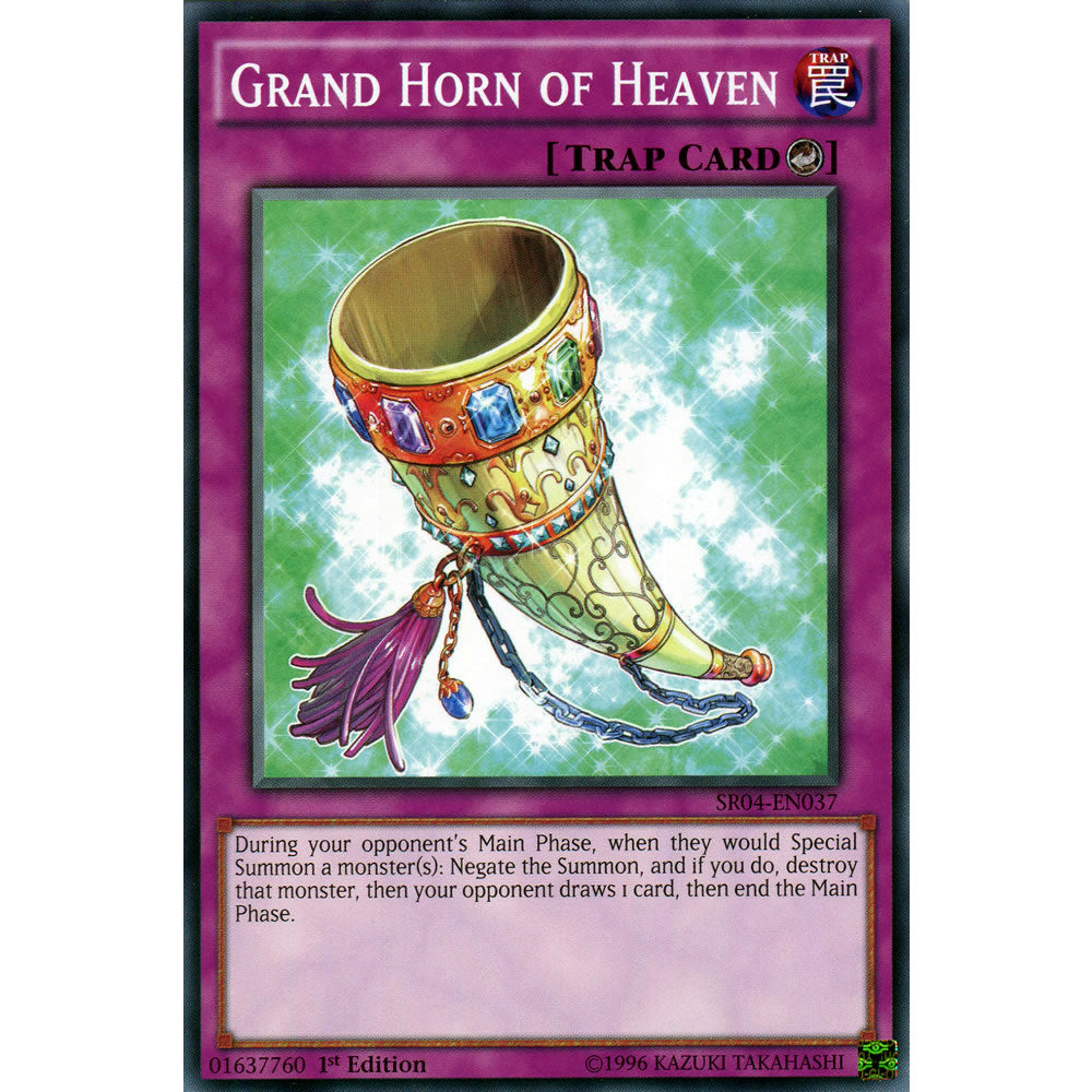 Grand Horn of Heaven SR04-EN037 Yu-Gi-Oh! Card from the Dinomasher's Fury Set