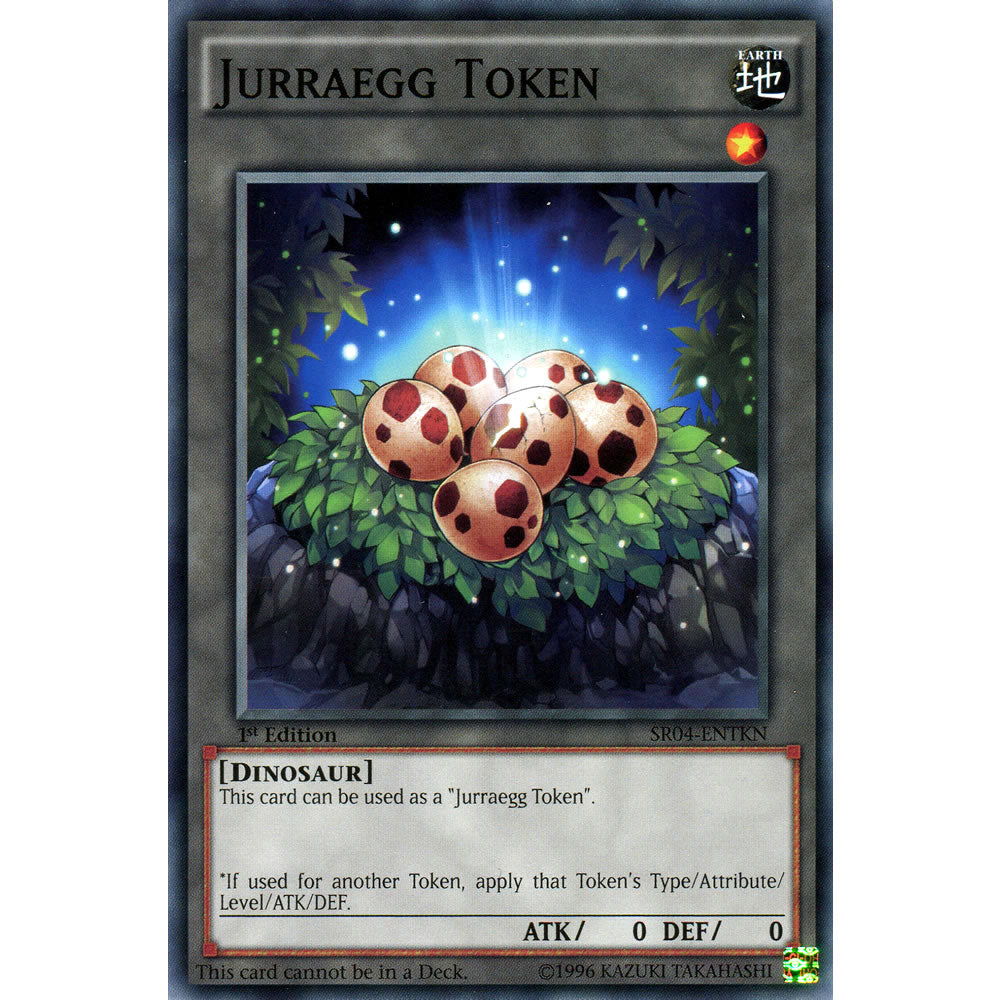 Jurraegg Token SR04-ENTKN Yu-Gi-Oh! Card from the Dinomasher's Fury Set