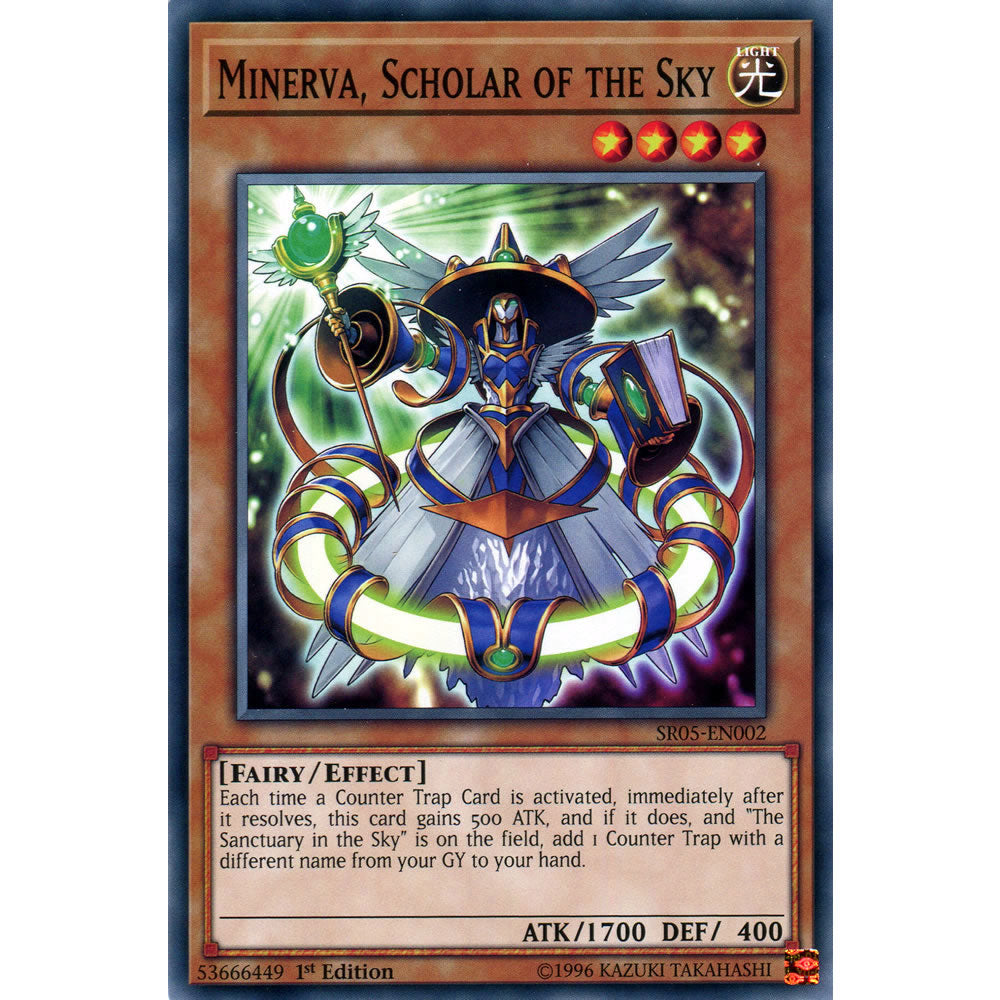 Minerva, Scholar of the Sky SR05-EN002 Yu-Gi-Oh! Card from the Wave of Light Set