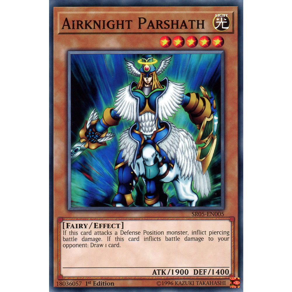 Airknight Parshath SR05-EN005 Yu-Gi-Oh! Card from the Wave of Light Set