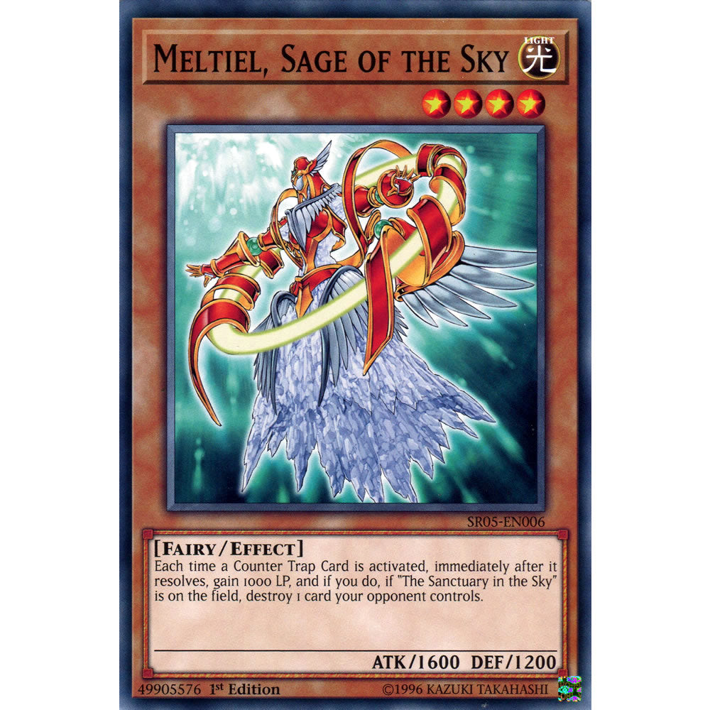 Meltiel, Sage of the Sky SR05-EN006 Yu-Gi-Oh! Card from the Wave of Light Set