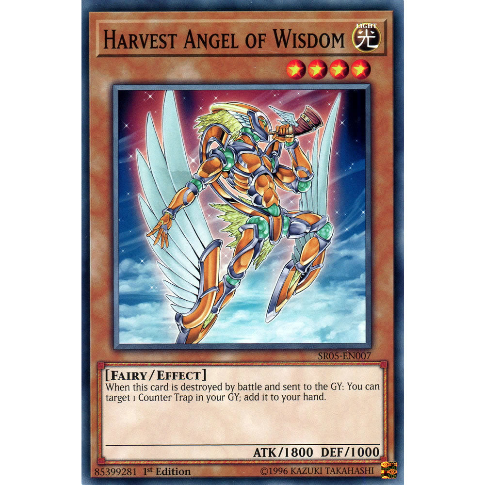 Harvest Angel of Wisdom SR05-EN007 Yu-Gi-Oh! Card from the Wave of Light Set