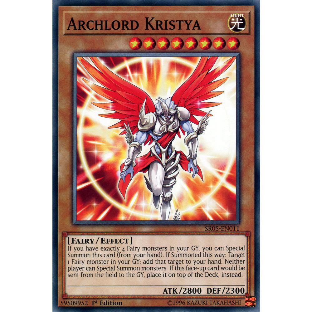 Archlord Kristya SR05-EN011 Yu-Gi-Oh! Card from the Wave of Light Set