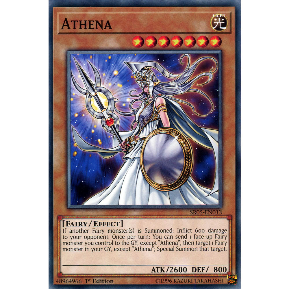 Athena SR05-EN013 Yu-Gi-Oh! Card from the Wave of Light Set