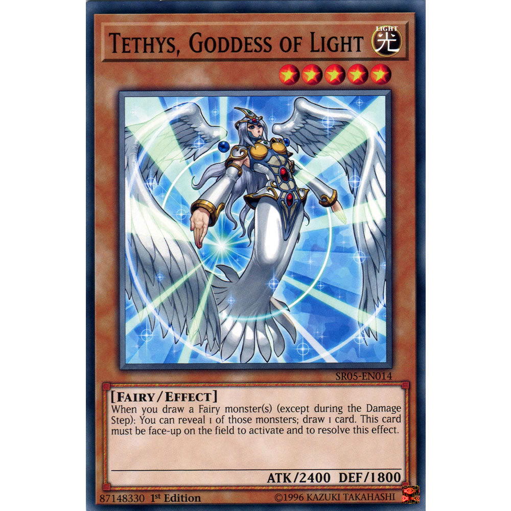 Tethys, Goddess of Light SR05-EN014 Yu-Gi-Oh! Card from the Wave of Light Set