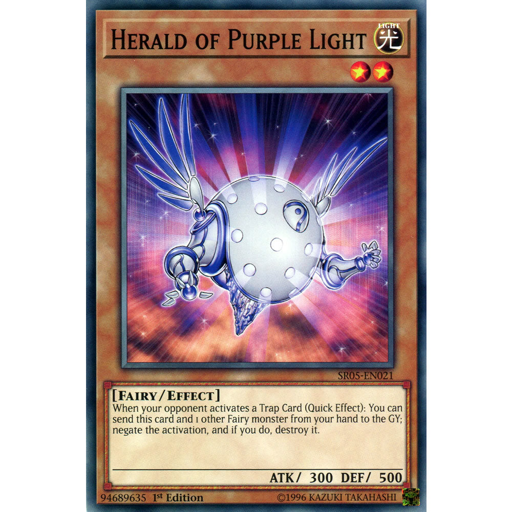 Herald of Purple Light SR05-EN021 Yu-Gi-Oh! Card from the Wave of Light Set