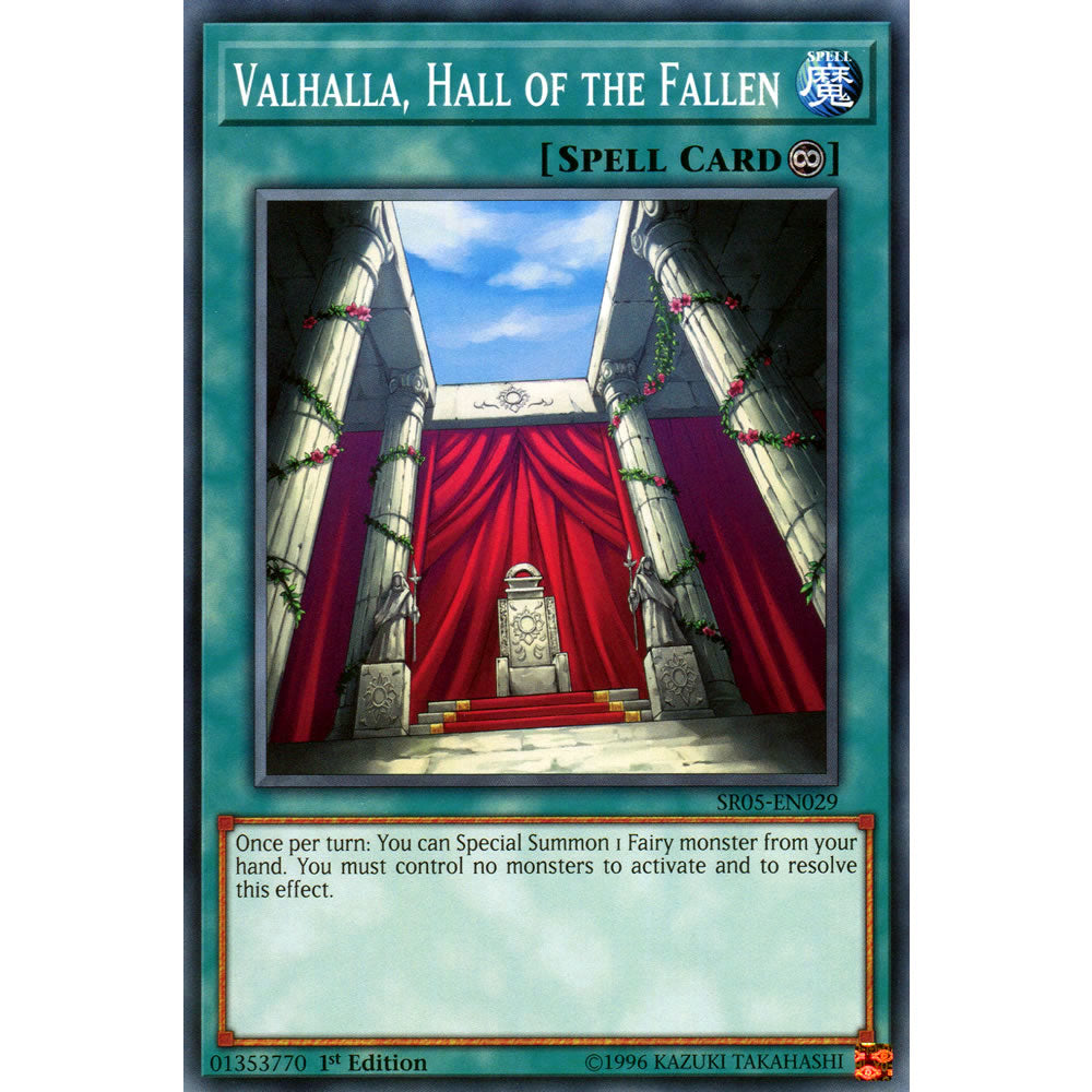 Valhalla, Hall of the Fallen SR05-EN029 Yu-Gi-Oh! Card from the Wave of Light Set