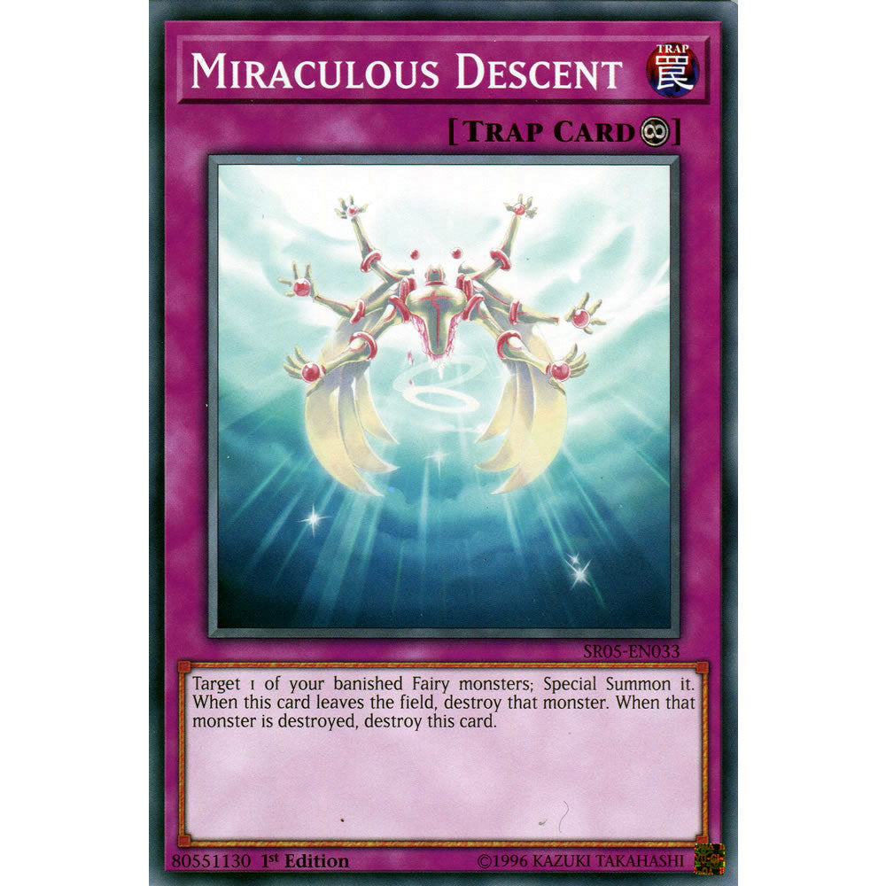 Miraculous Descent SR05-EN033 Yu-Gi-Oh! Card from the Wave of Light Set