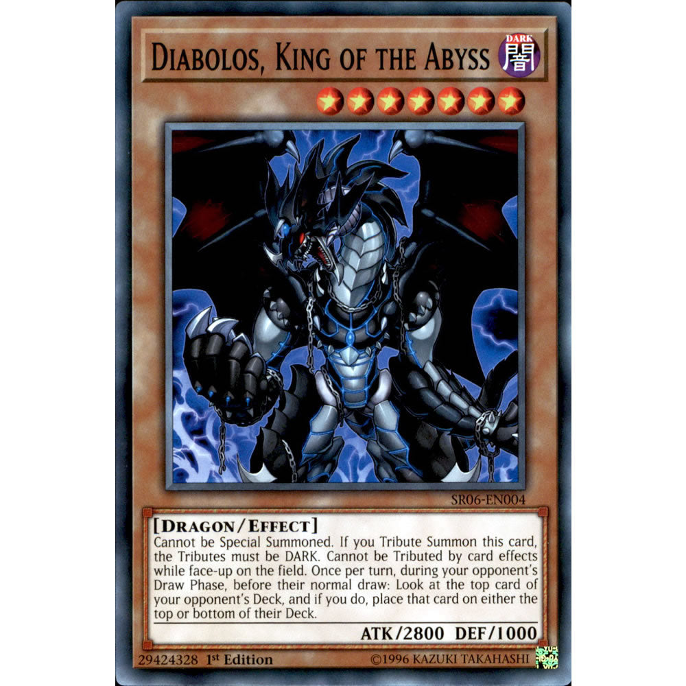 diabolos deck yugioh Diabolos, King of the Abyss SR06-EN004 Yu-Gi-Oh! Card