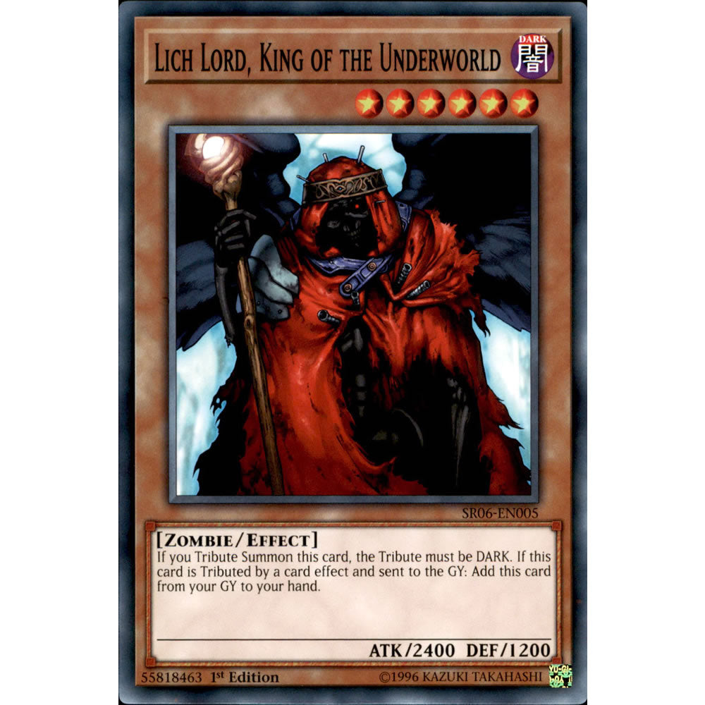 Lich Lord, King of the Underworld SR06-EN005 Yu-Gi-Oh! Card from the Lair of Darkness Set