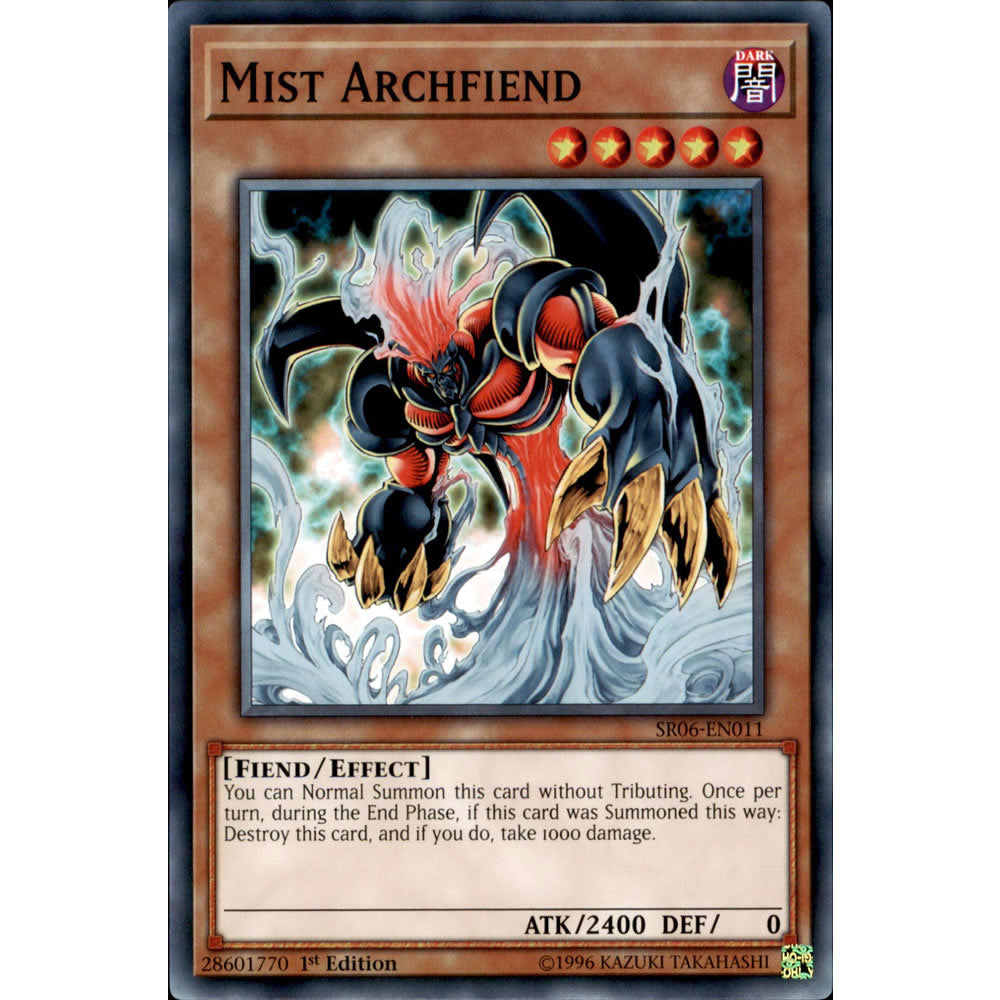 Mist Archfiend SR06-EN011 Yu-Gi-Oh! Card from the Lair of Darkness Set