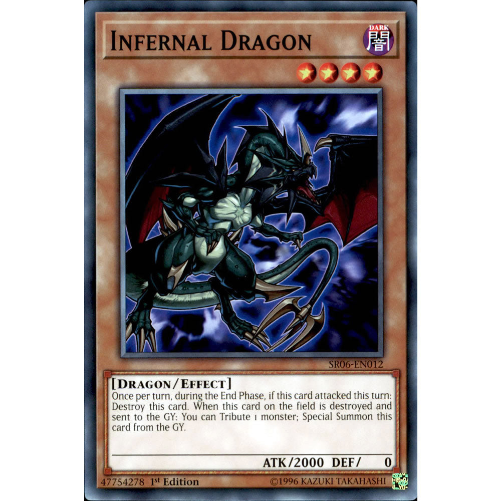 Infernal Dragon SR06-EN012 Yu-Gi-Oh! Card from the Lair of Darkness Set
