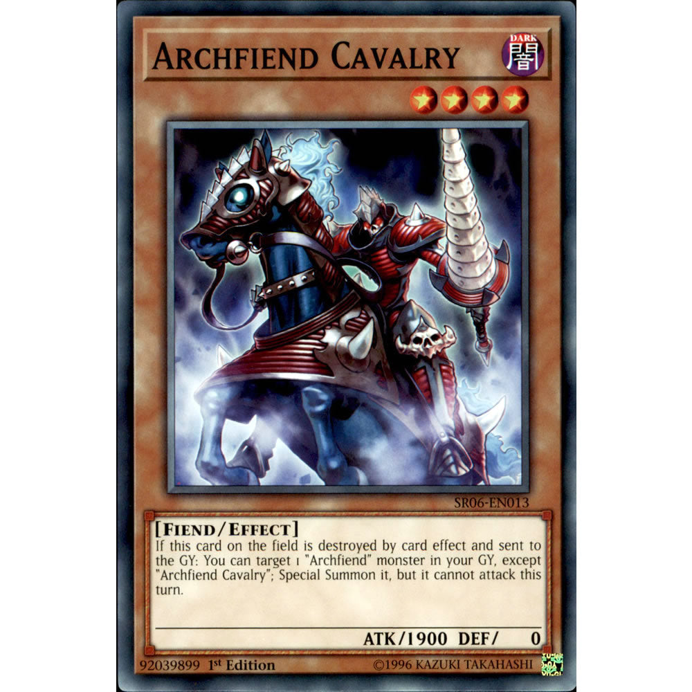 Archfiend Cavalry SR06-EN013 Yu-Gi-Oh! Card from the Lair of Darkness Set