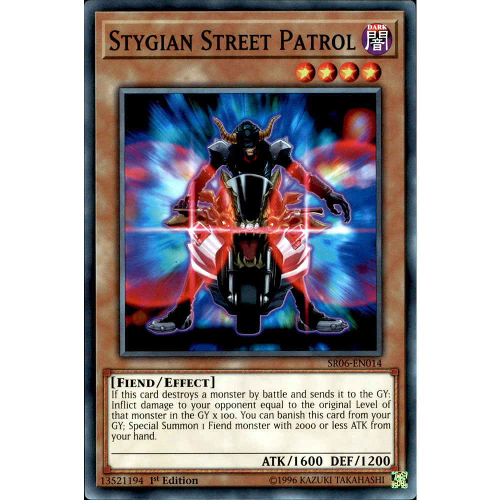 Stygian Street Patrol SR06-EN014 Yu-Gi-Oh! Card from the Lair of Darkness Set