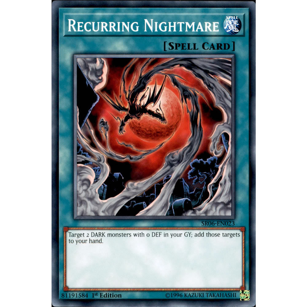 Recurring Nightmare SR06-EN023 Yu-Gi-Oh! Card from the Lair of Darkness Set