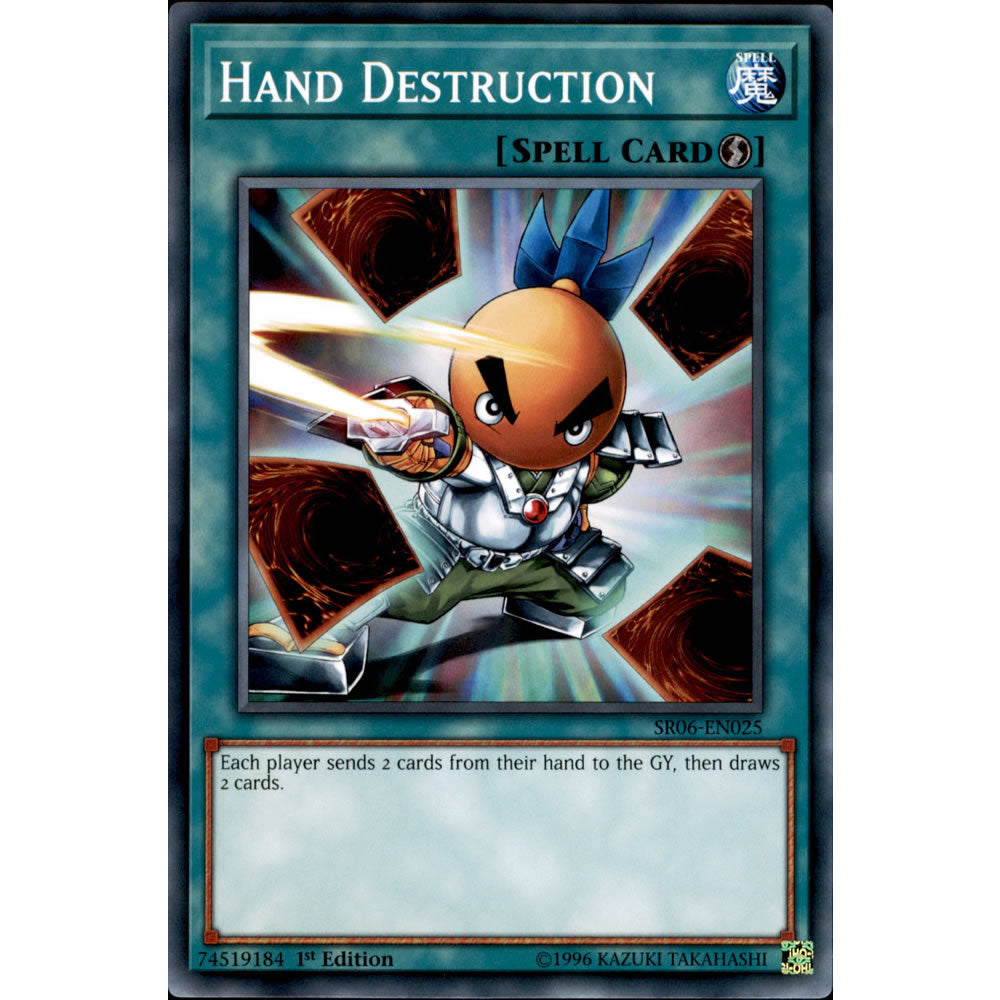 Hand Destruction SR06-EN025 Yu-Gi-Oh! Card from the Lair of Darkness Set