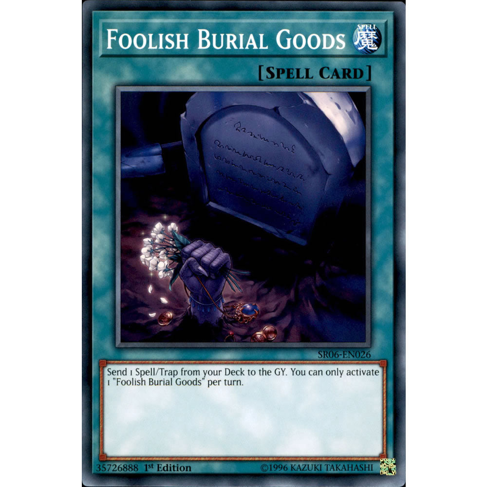 Foolish Burial Goods SR06-EN026 Yu-Gi-Oh! Card from the Lair of Darkness Set