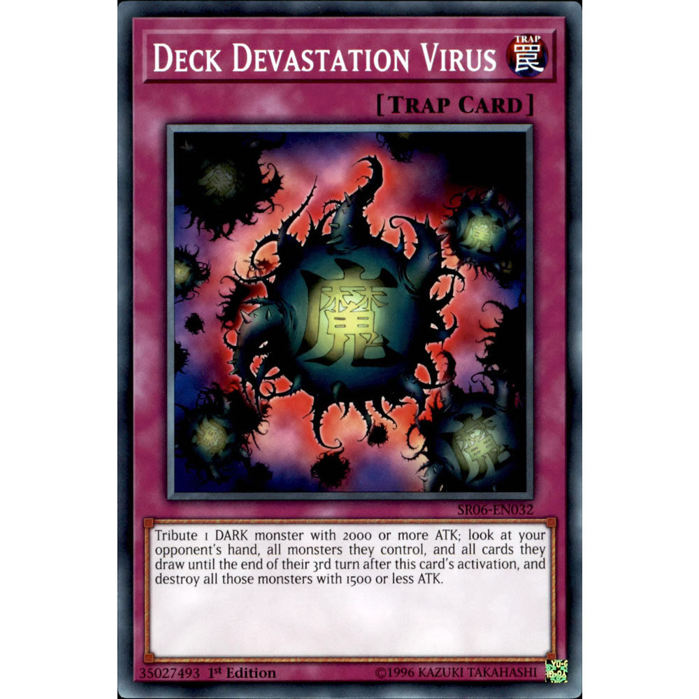 Deck Devastation Virus SR06-EN032 Yu-Gi-Oh! Card from the Lair of Darkness Set