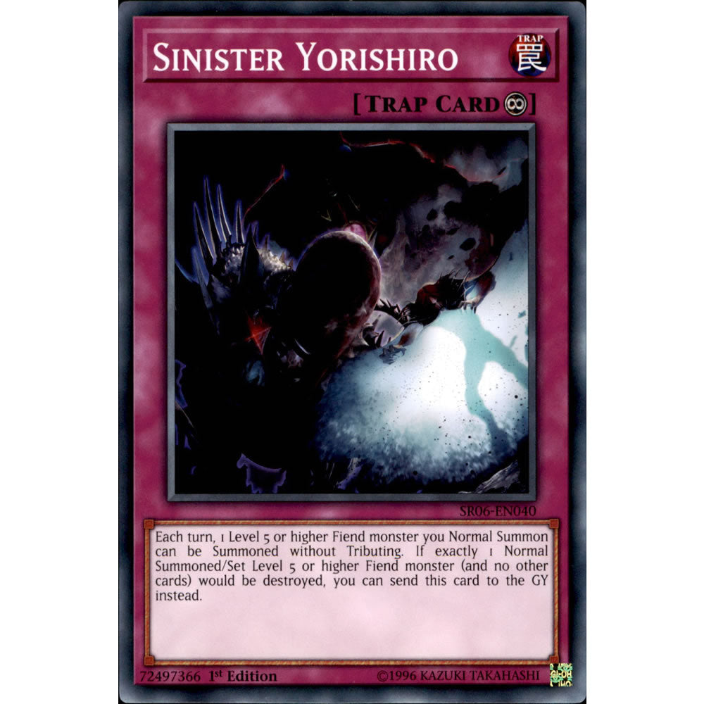Sinister Yorishiro SR06-EN040 Yu-Gi-Oh! Card from the Lair of Darkness Set