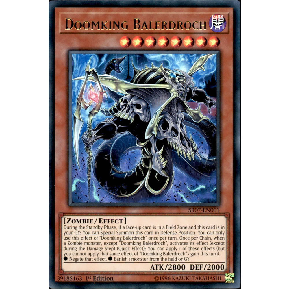 Doomking Balerdroch SR07-EN001 Yu-Gi-Oh! Card from the Zombie Horde Set