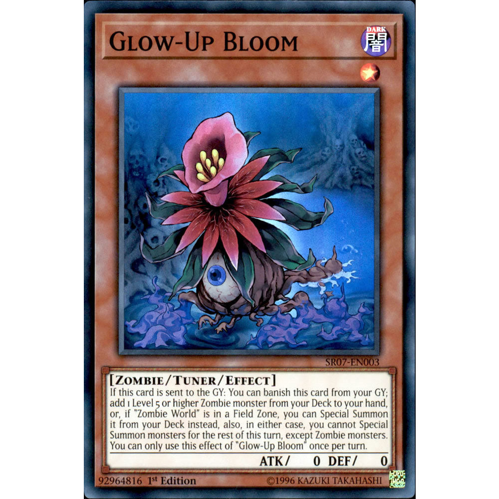 Glow-Up Bloom SR07-EN003 Yu-Gi-Oh! Card from the Zombie Horde Set