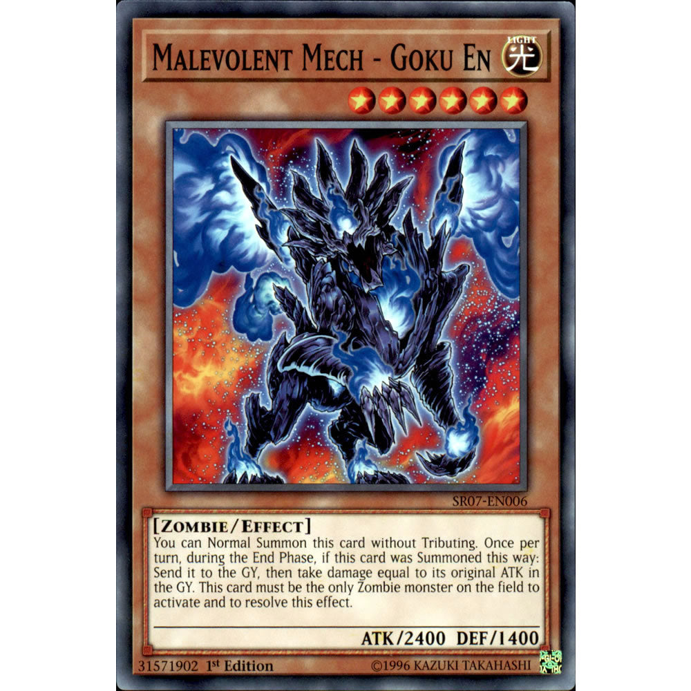 Malevolent Mech - Goku En SR07-EN006 Yu-Gi-Oh! Card from the Zombie Horde Set