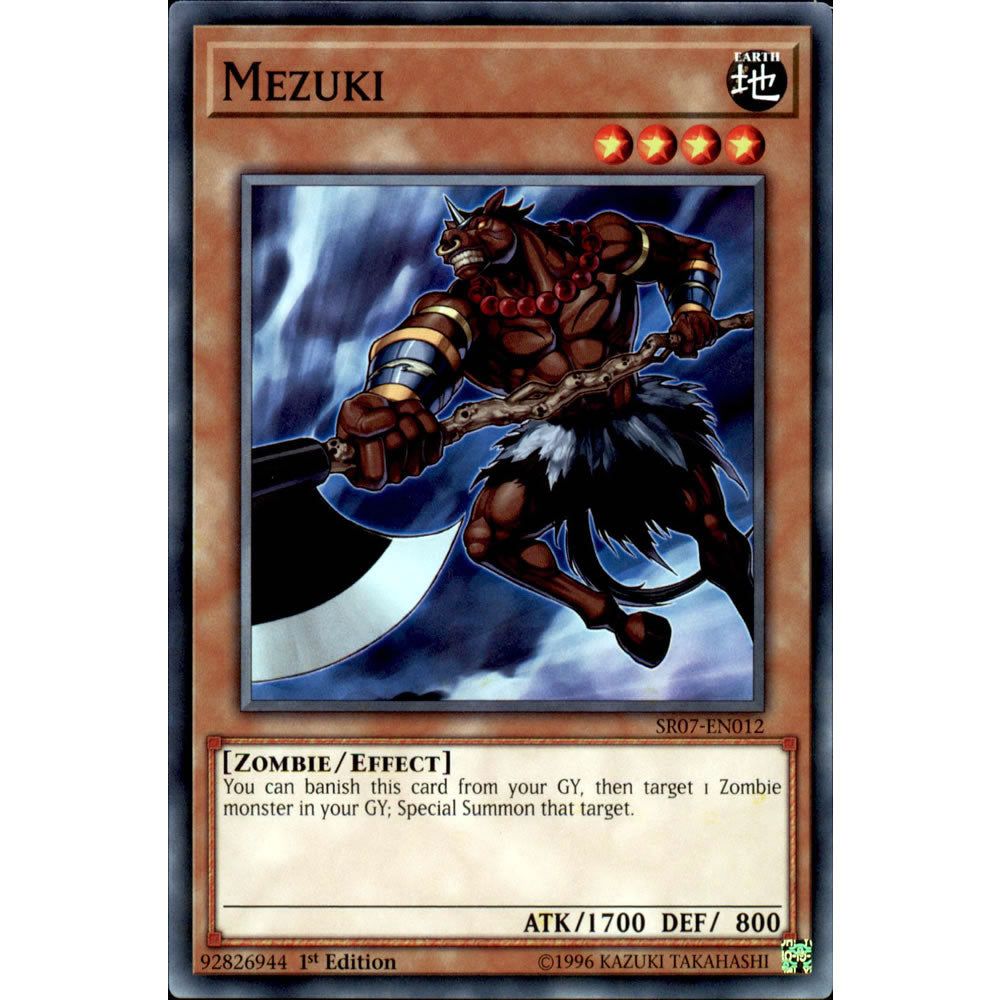 Mezuki SR07-EN012 Yu-Gi-Oh! Card from the Zombie Horde Set