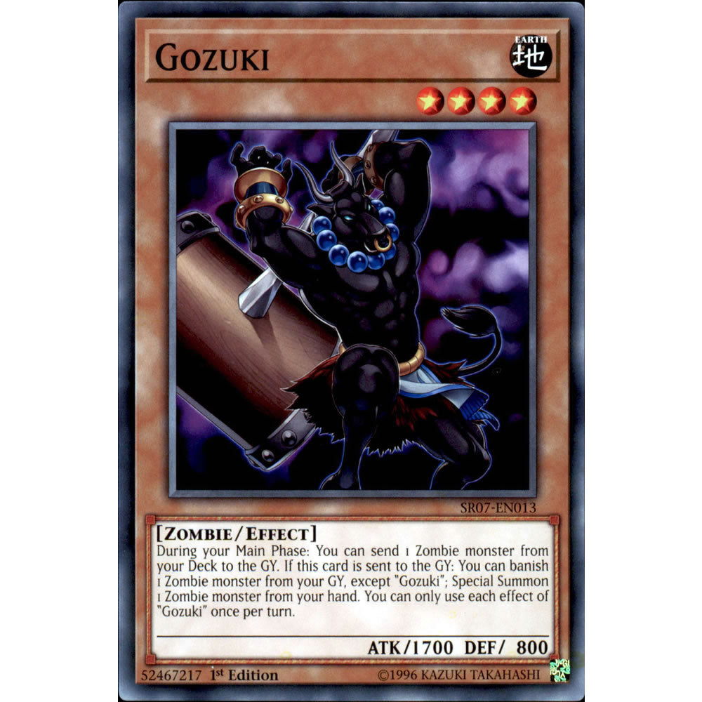 Gozuki SR07-EN013 Yu-Gi-Oh! Card from the Zombie Horde Set
