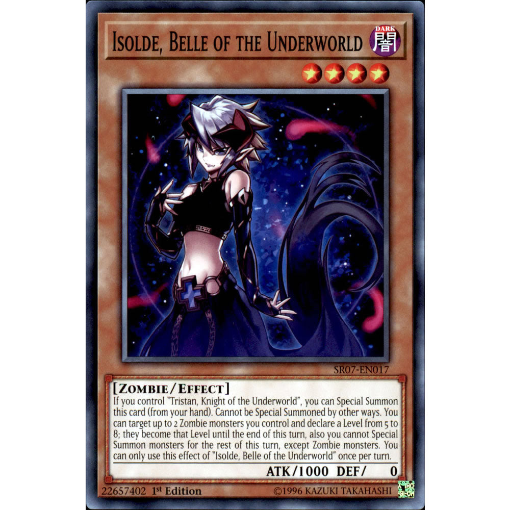 Isolde, Belle of the Underworld SR07-EN017 Yu-Gi-Oh! Card from the Zombie Horde Set