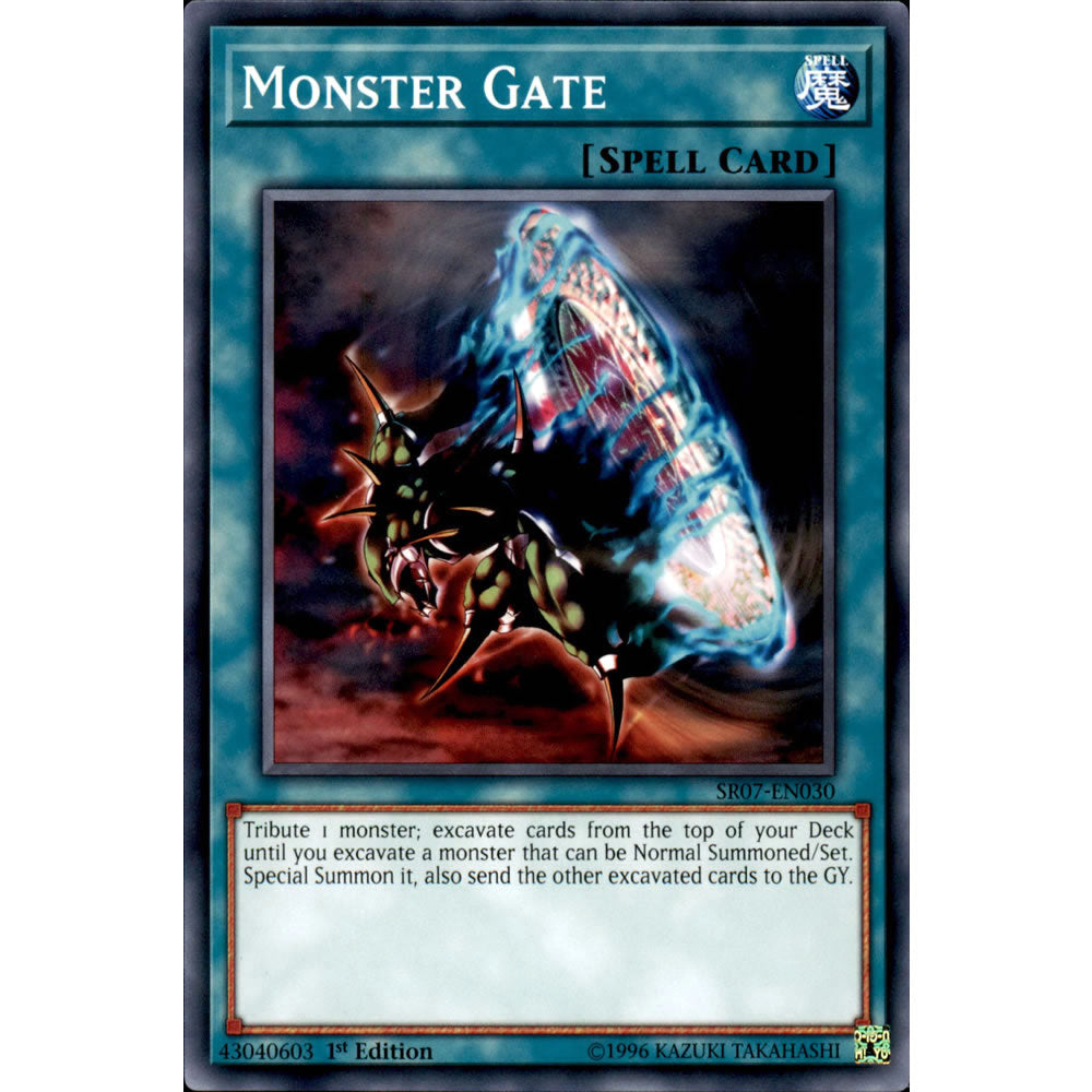 Monster Gate SR07-EN030 Yu-Gi-Oh! Card from the Zombie Horde Set