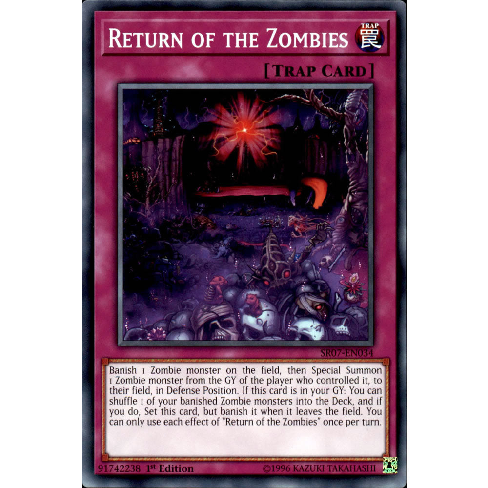 Return of the Zombies SR07-EN034 Yu-Gi-Oh! Card from the Zombie Horde Set