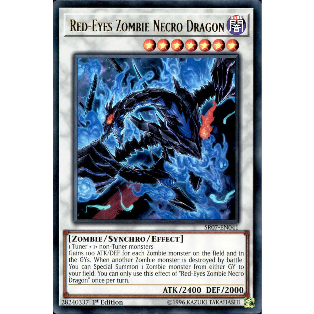 Red-Eyes Zombie Necro Dragon SR07-EN041 Yu-Gi-Oh! Card from the Zombie Horde Set