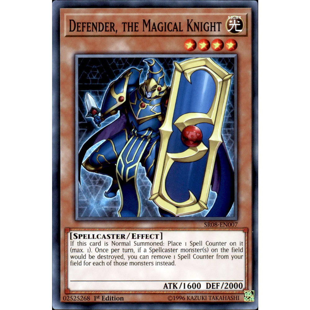 Defender, the Magical Knight SR08-EN007 Yu-Gi-Oh! Card from the Order of the Spellcasters Set