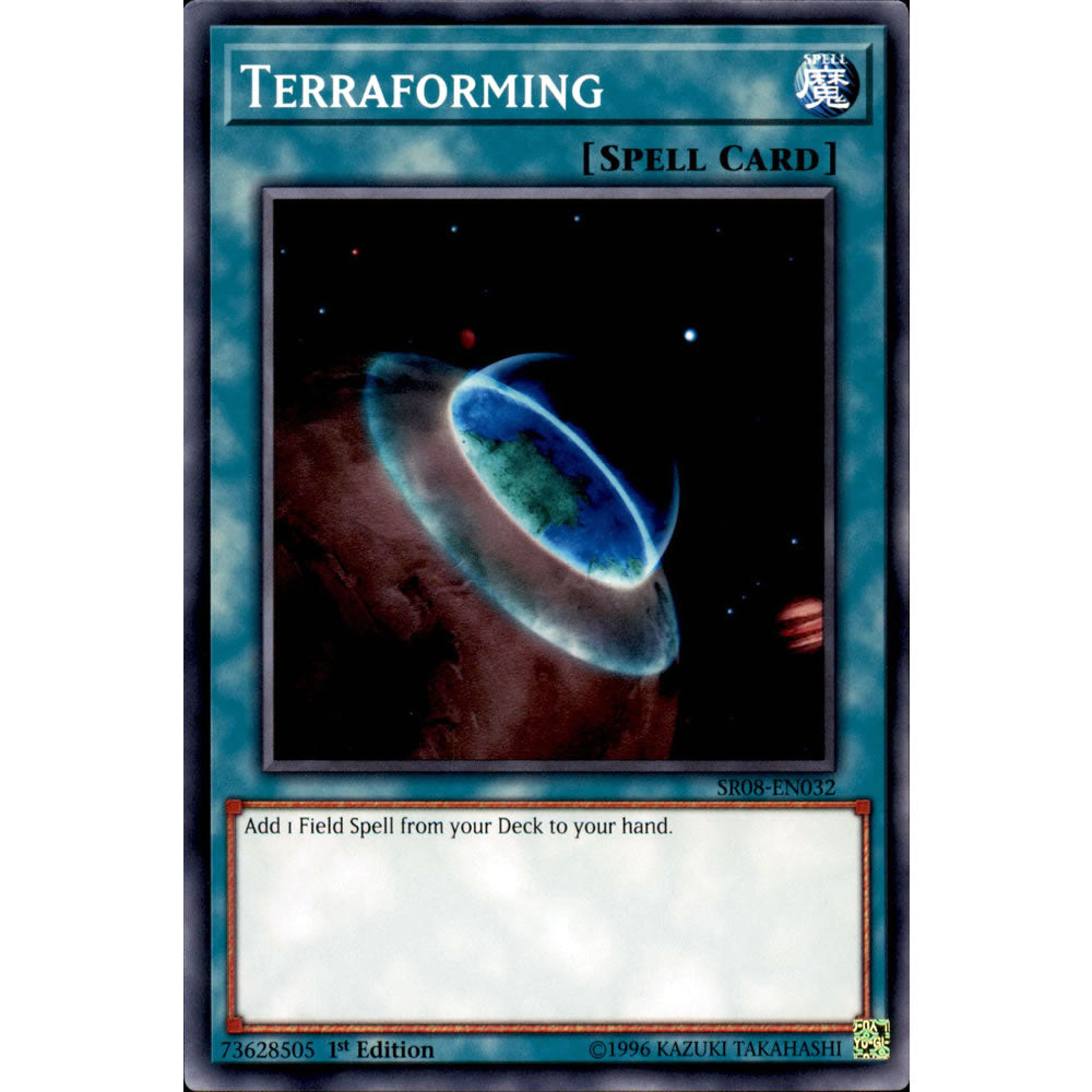 Terraforming SR08-EN032 Yu-Gi-Oh! Card from the Order of the Spellcasters Set