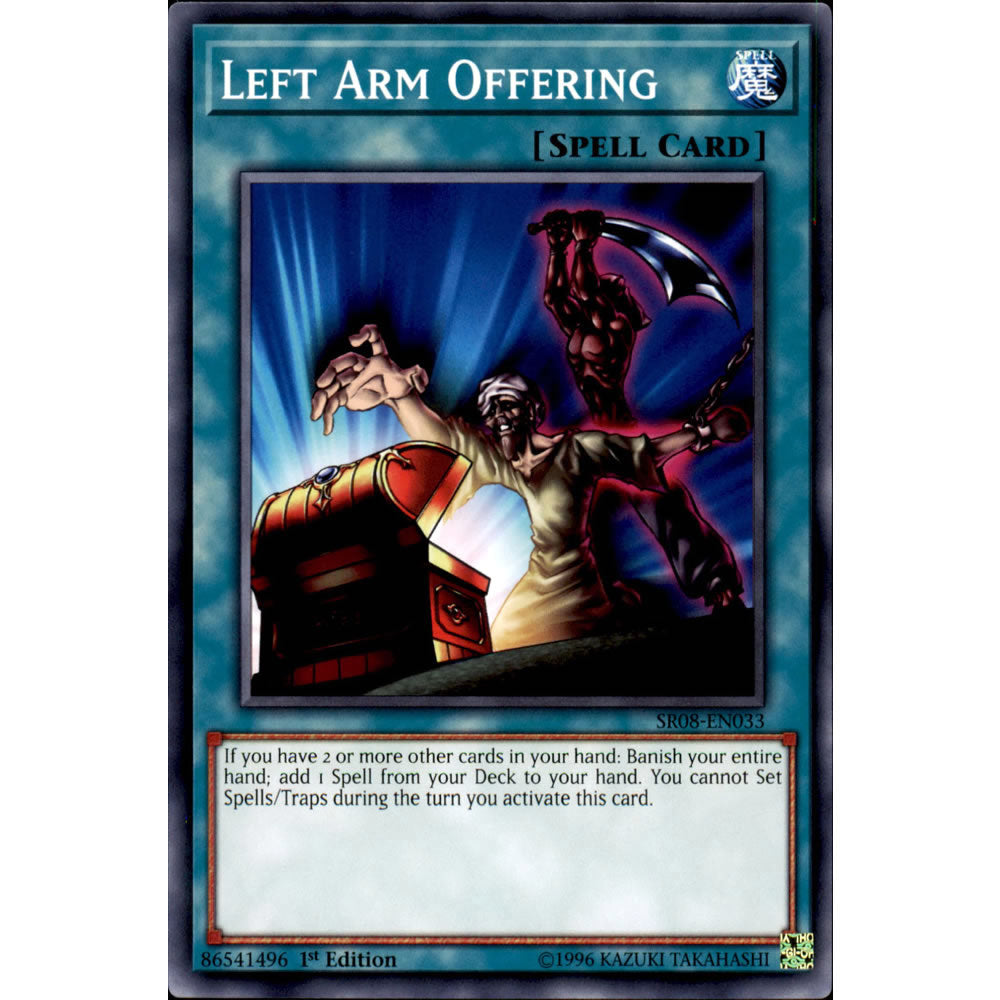 Left Arm Offering SR08-EN033 Yu-Gi-Oh! Card from the Order of the Spellcasters Set