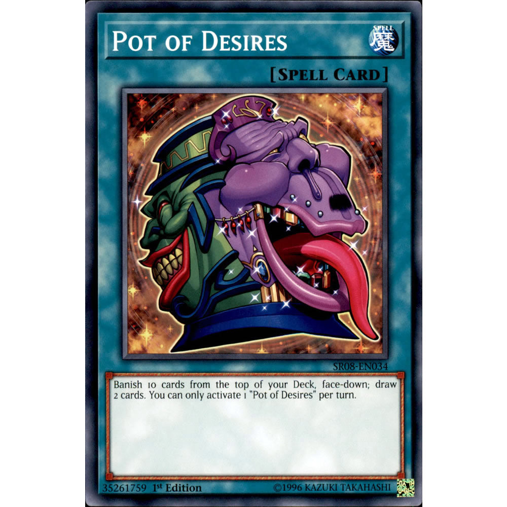 Pot of Desires SR08-EN034 Yu-Gi-Oh! Card from the Order of the Spellcasters Set