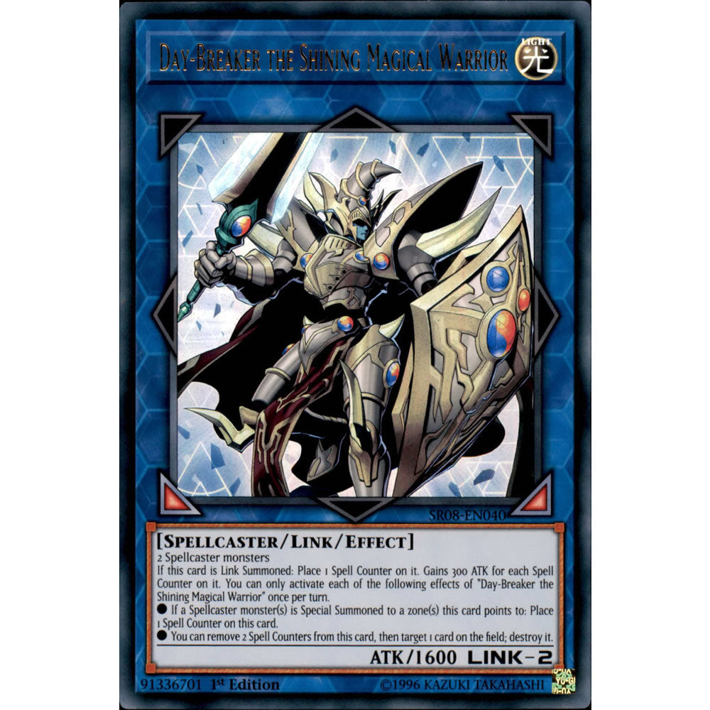 Day-Breaker the Shining Magical Warrior SR08-EN040 Yu-Gi-Oh! Card from the Order of the Spellcasters Set